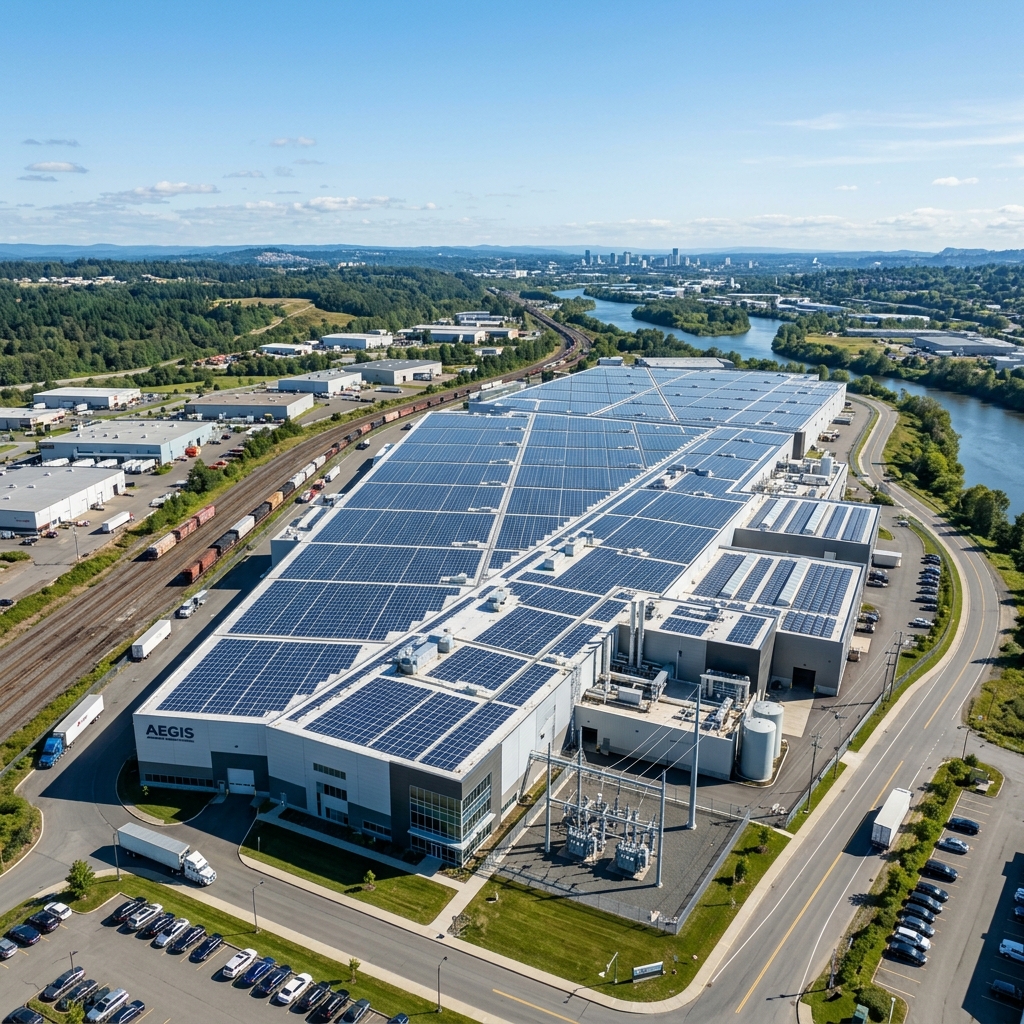 Industrial solar EPC site