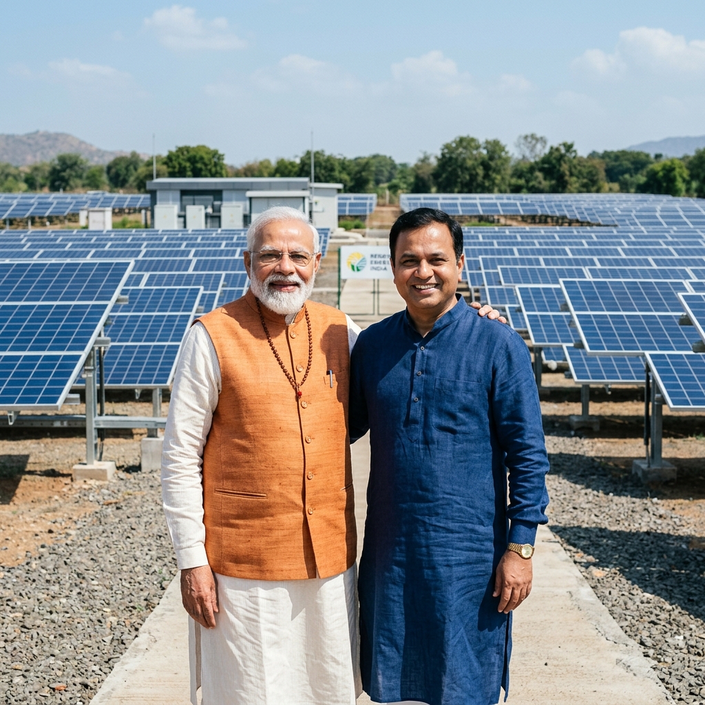 PM Narendra Modi and CM Bhajan Lal Sharma - Solar Schemes